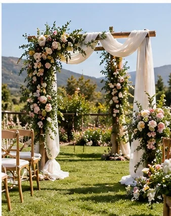 Arco de flores para una celebración
